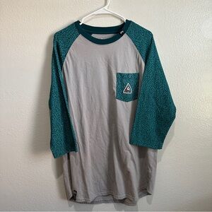 LRG Lifted Research Group Cement Shirt Size XL